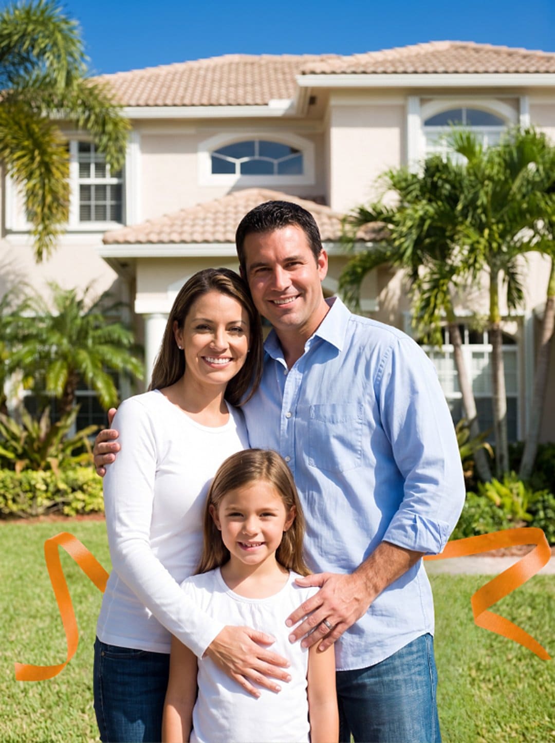 Homeowners with their agent